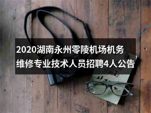 2020湖南永州零陵机场机务维修专业技术人员招聘4人公告 图片